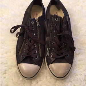 John Varvatos Converse Black Leather
